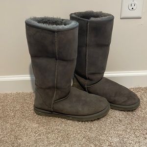 Womens grey tall classic ugg boots